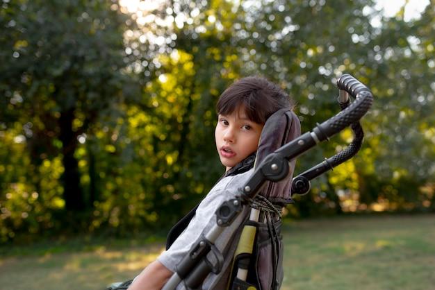 Lifestyle of child in wheelchair