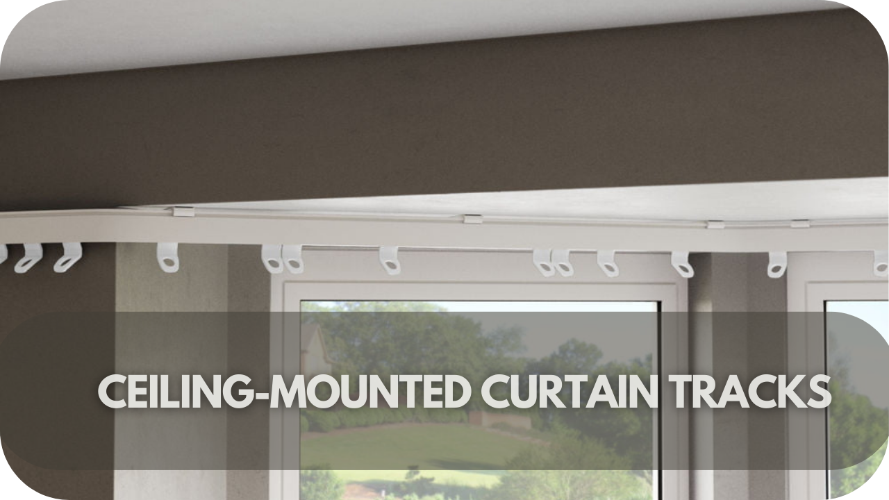 Tricks to Hang Curtains in a Rental: Ceiling-Mounted Curtain Tracks