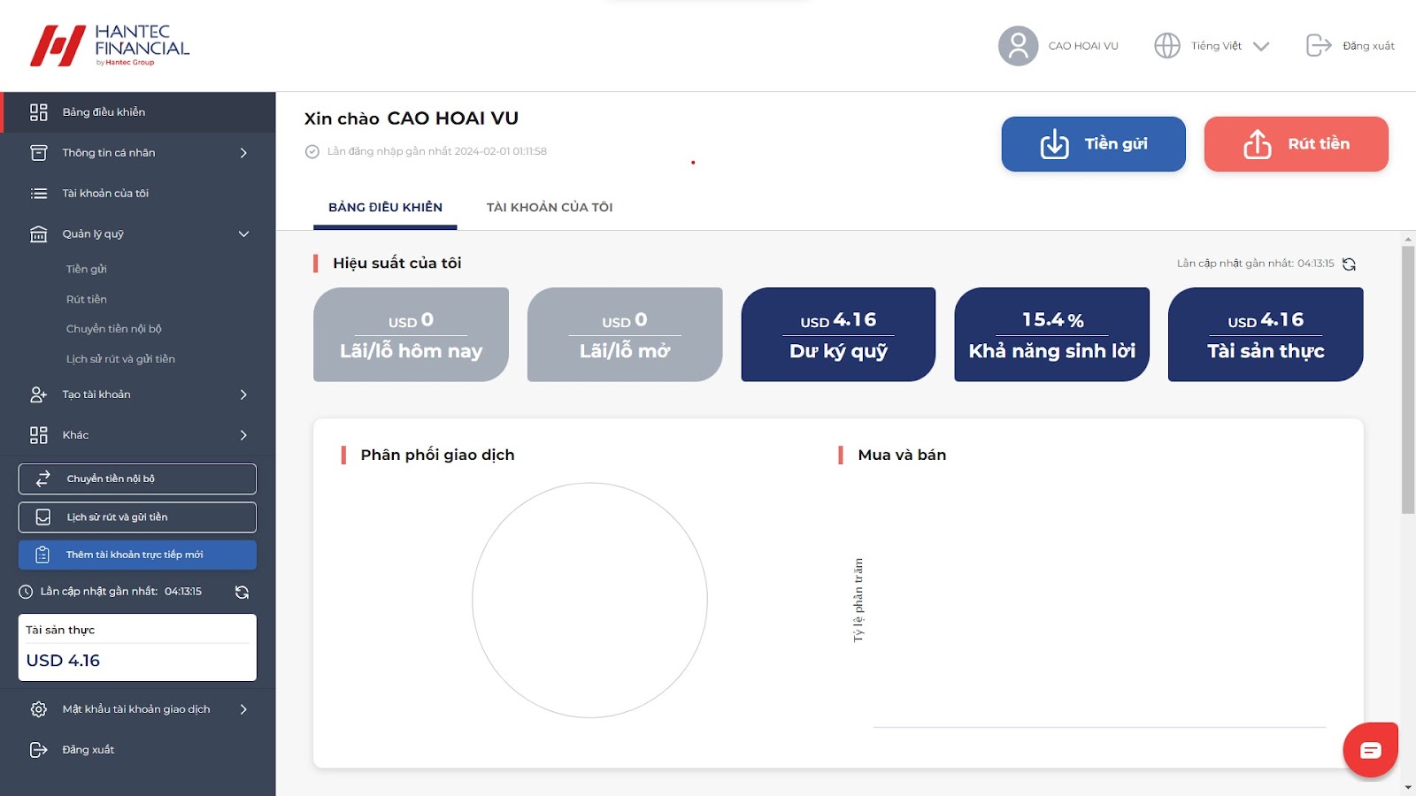 Nạp tiền bằng Internet Banking