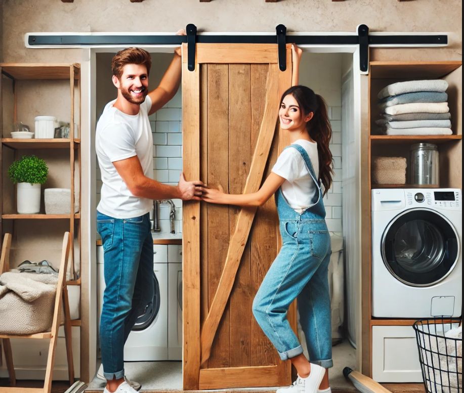 barn doors for laundry rooms