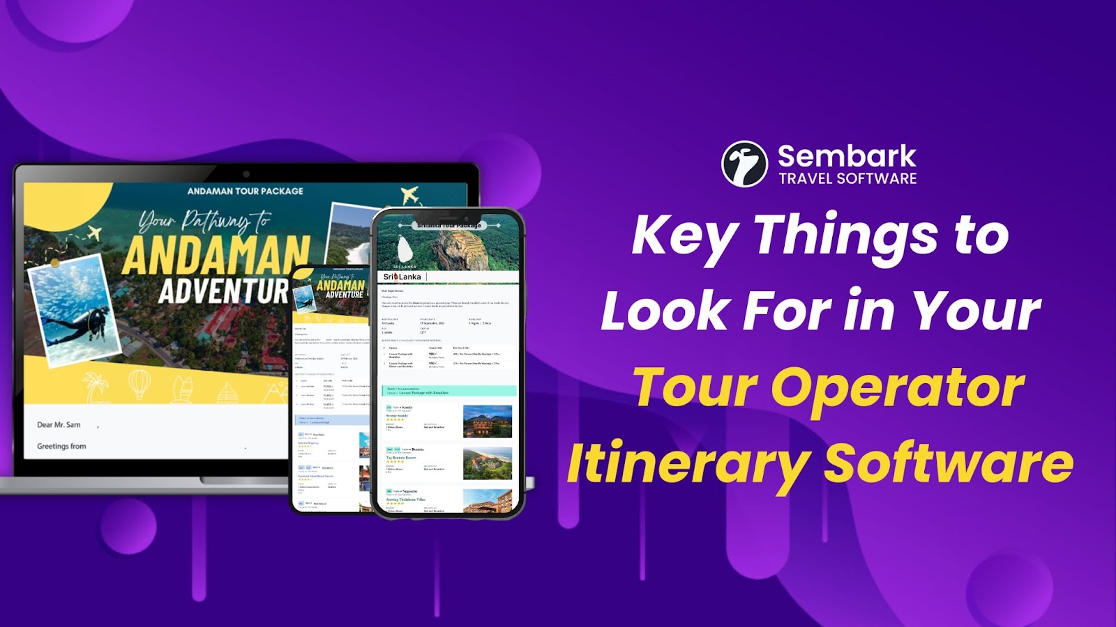 tour operator itinerary software