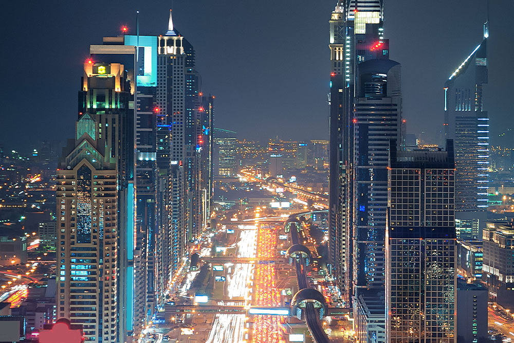 Dubai at night