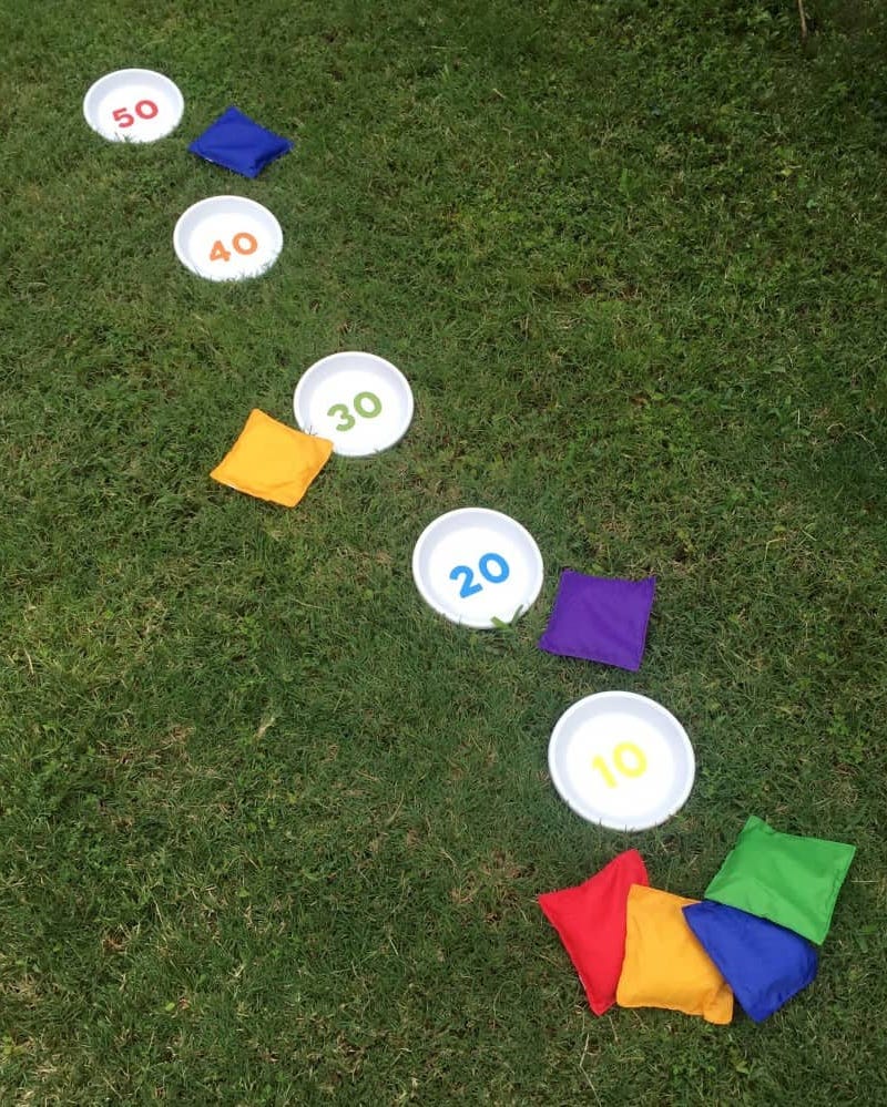 diy bean bag toss picnic games