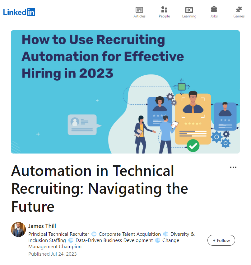 Uses of Automated Recruiting in the Hiring Process