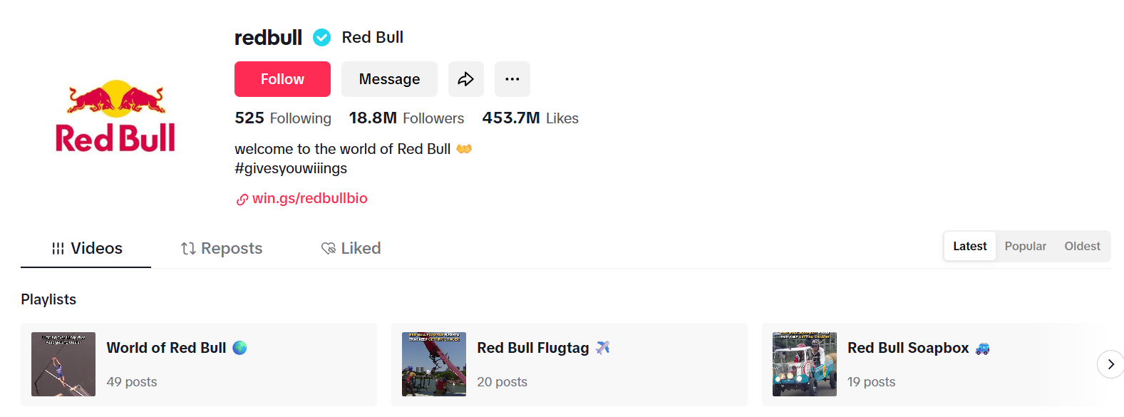 red bull profile