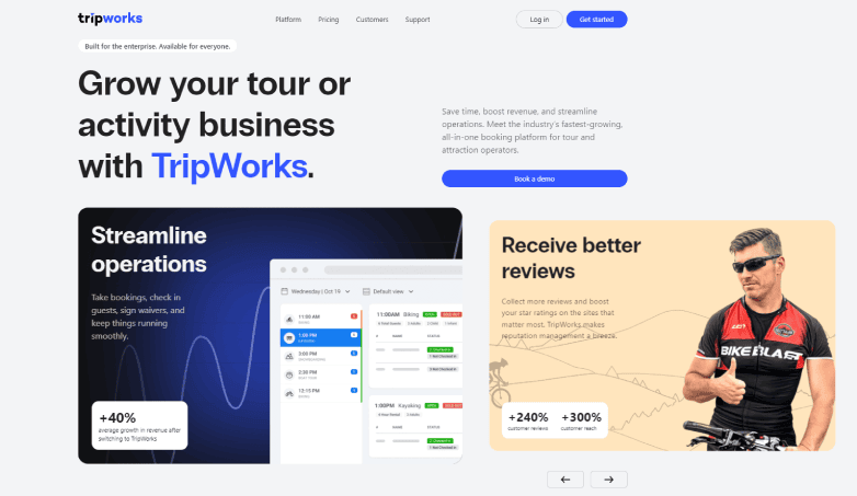 TripWorks Homepage