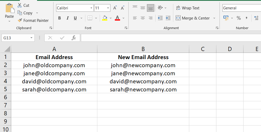 Here's how you can use the SUBSTITUTE function to do it: