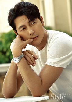 This contains an image of Jung Woo-sung