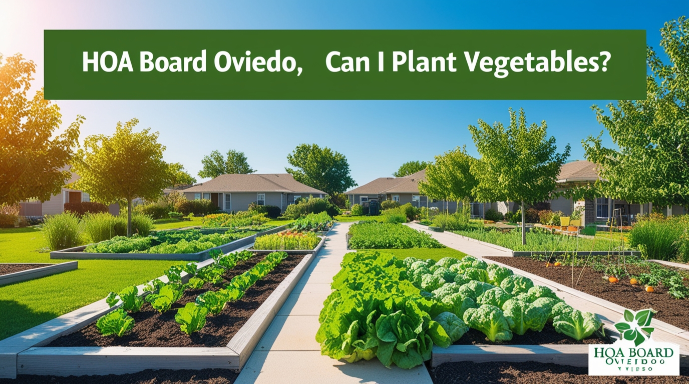 HOA Board Oviedo Can I Plant Vegetables