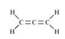 CH2 = C = CH2 is shown