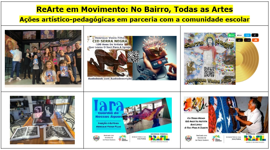 ReArte em Movimento chega ao bairro: arte, cultura e inclusão na escola