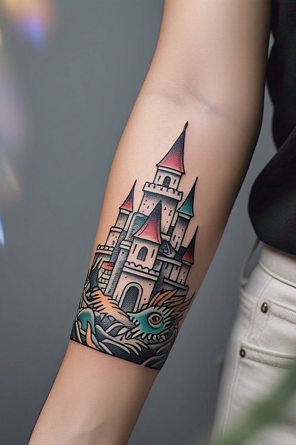 Castle with Dragon