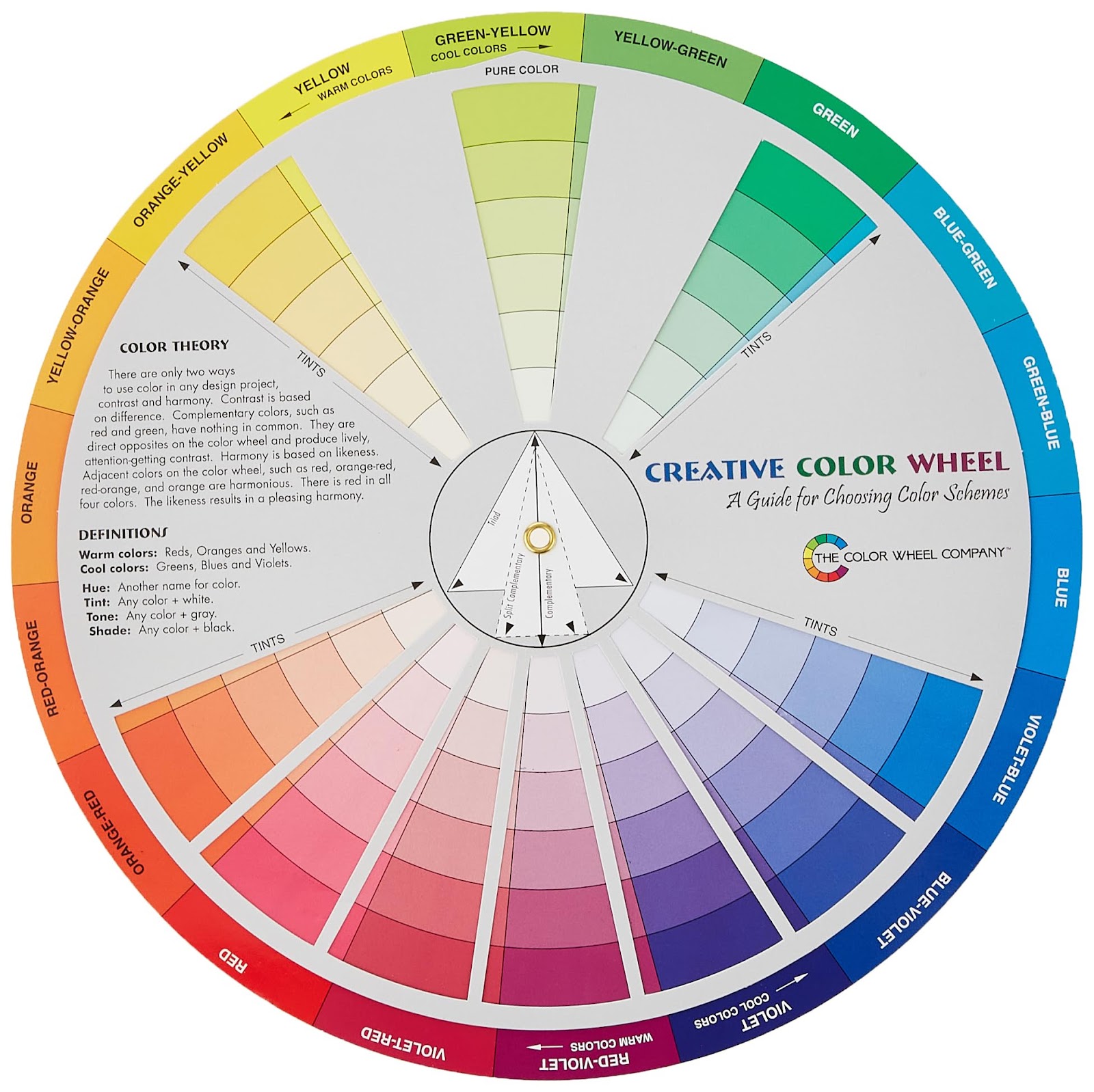 A Creative Color Wheel  For Choosing Color Schemes