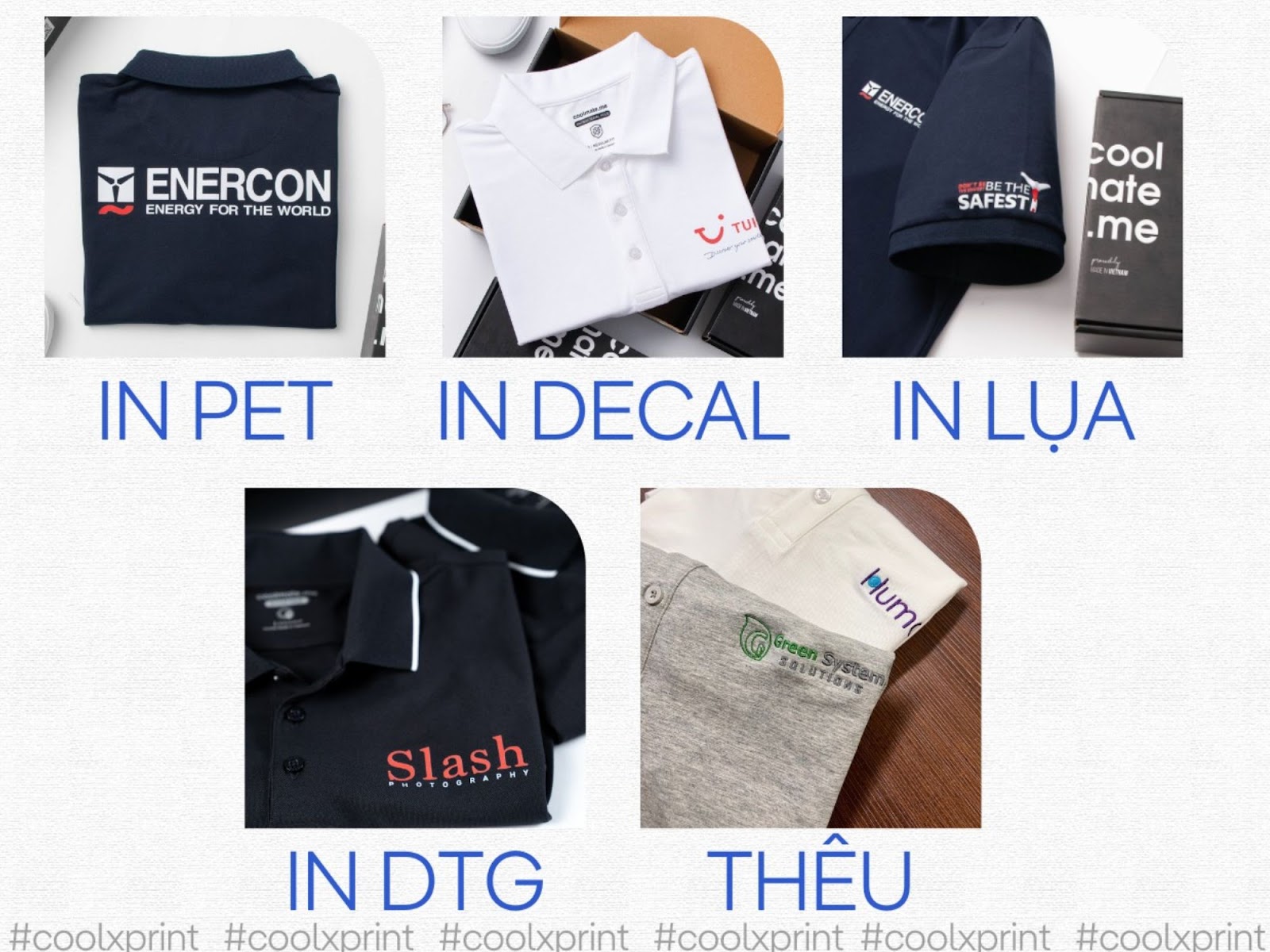 Các công nghệ in áo theo yêu cầu tại CoolxPrint