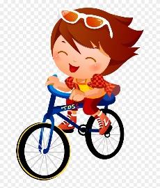 Bike Clipart Kid Tricycle - Children Cycling Cartoon - Free Transparent PNG Clipart Images Download