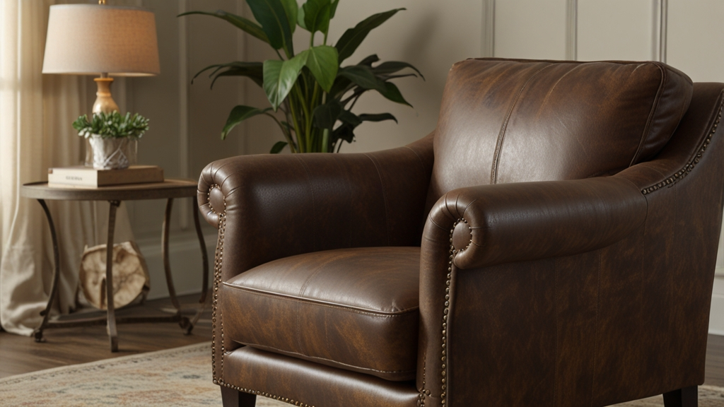 Lark Manor Anneluise Faux Leather Armchair