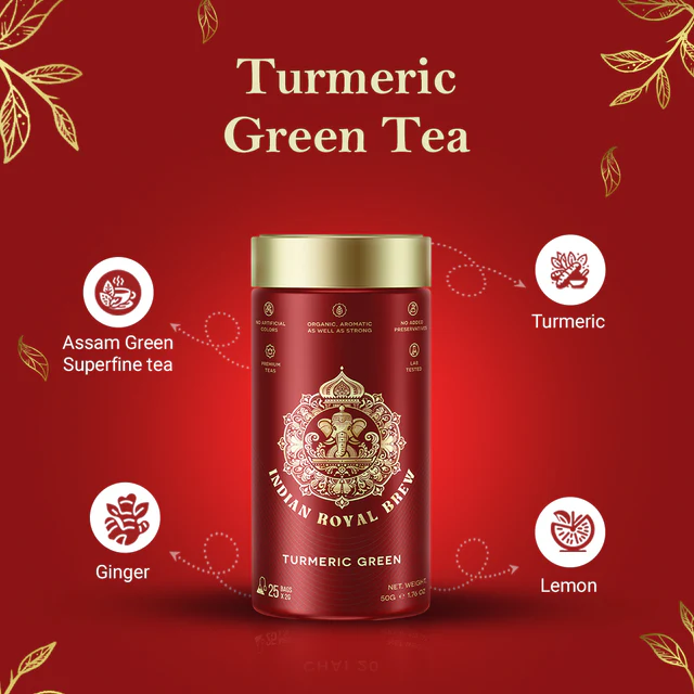 Turmeric green tea