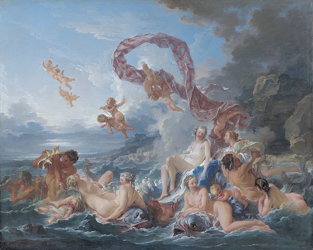 The Triumph of Venus" (1740) by François Boucher