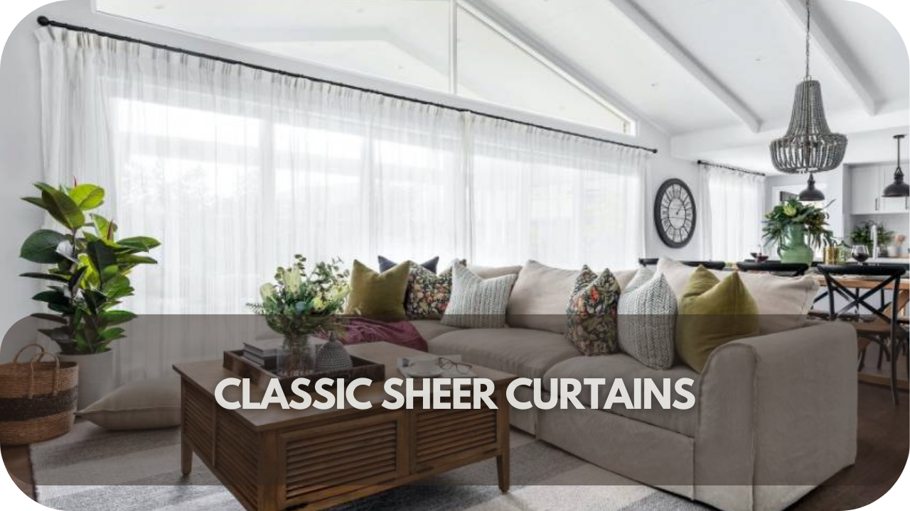 Timeless classic sheer curtains for elegant Aussie homes