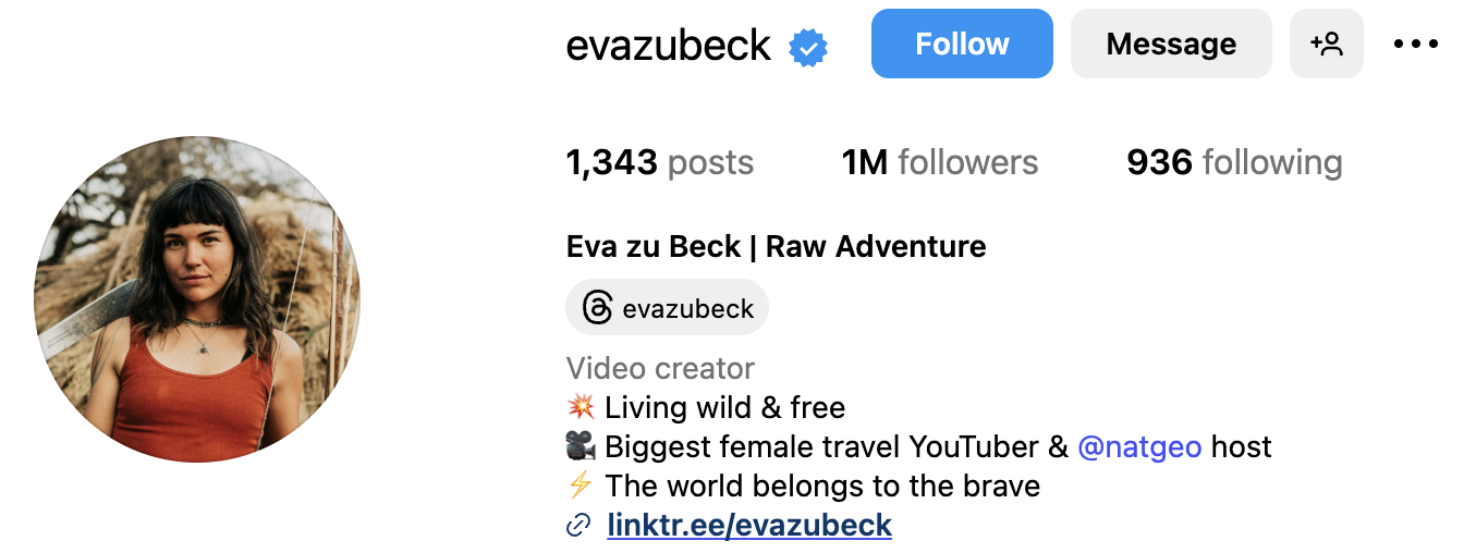 Adventure travel specialist Eva Zubeck