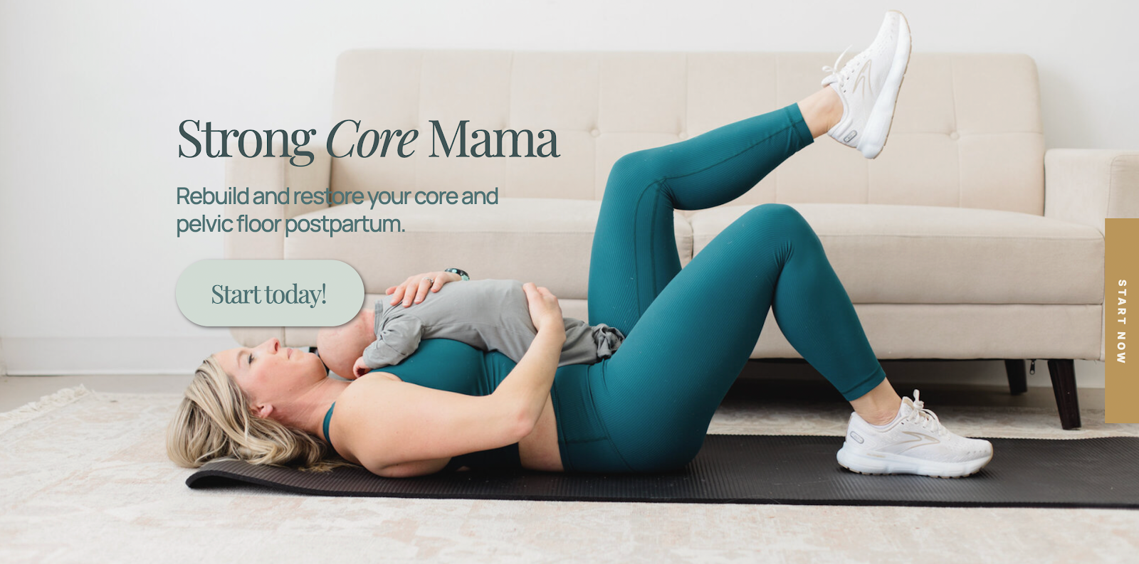 Strong Core Mama program to stop peeing when coughing. 