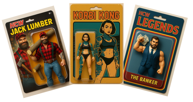 A group of toys in packaging

AI-generated content may be incorrect.
