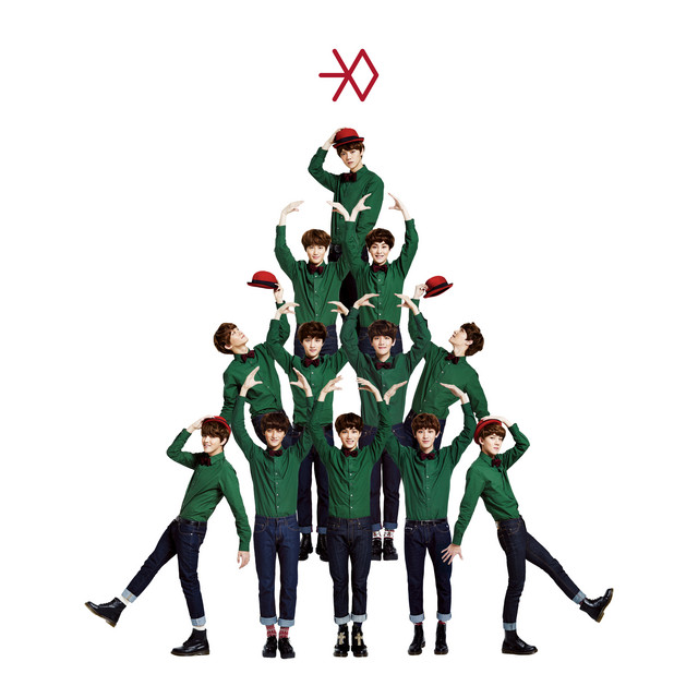 kpop christmas song miracles in December album cover by boy group EXO