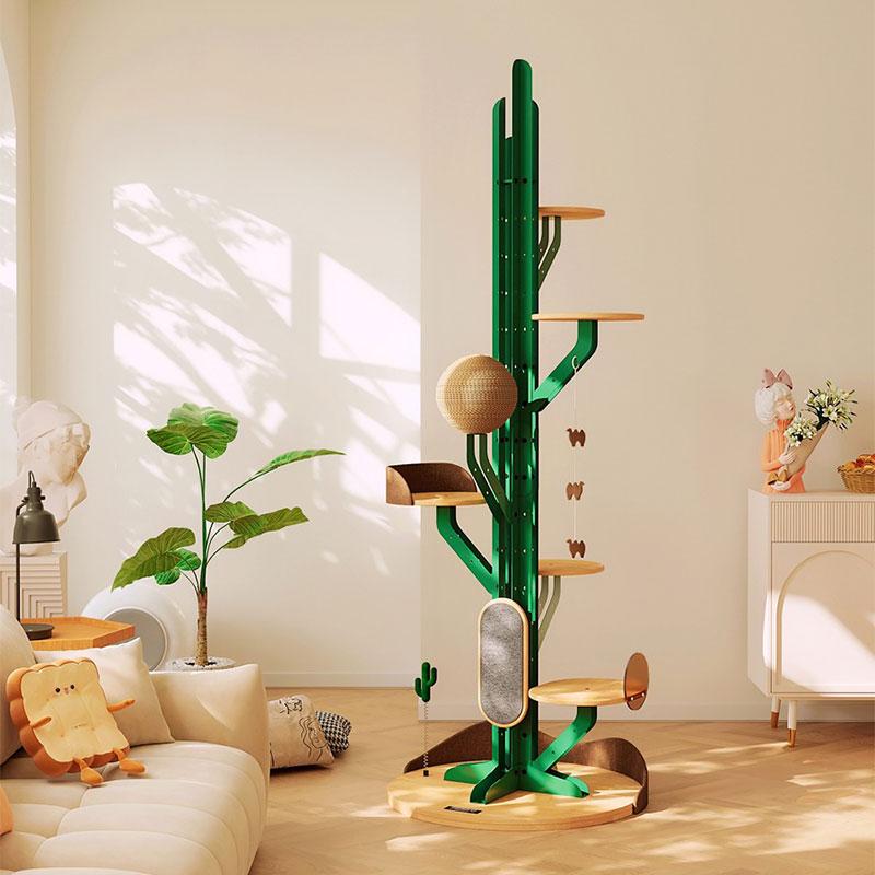 Modern DIY Large Cactus Cat Climbing Tree (10)