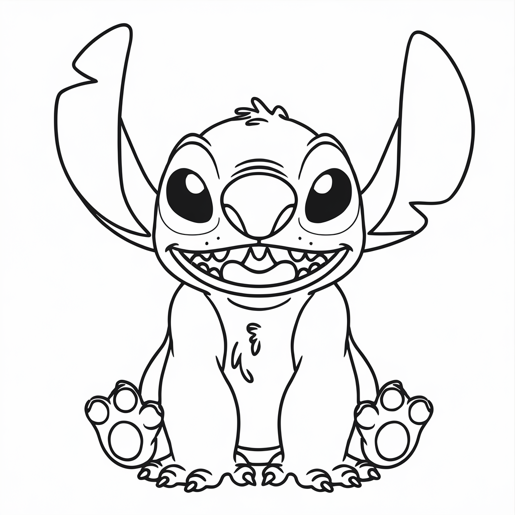 stitch para colorir