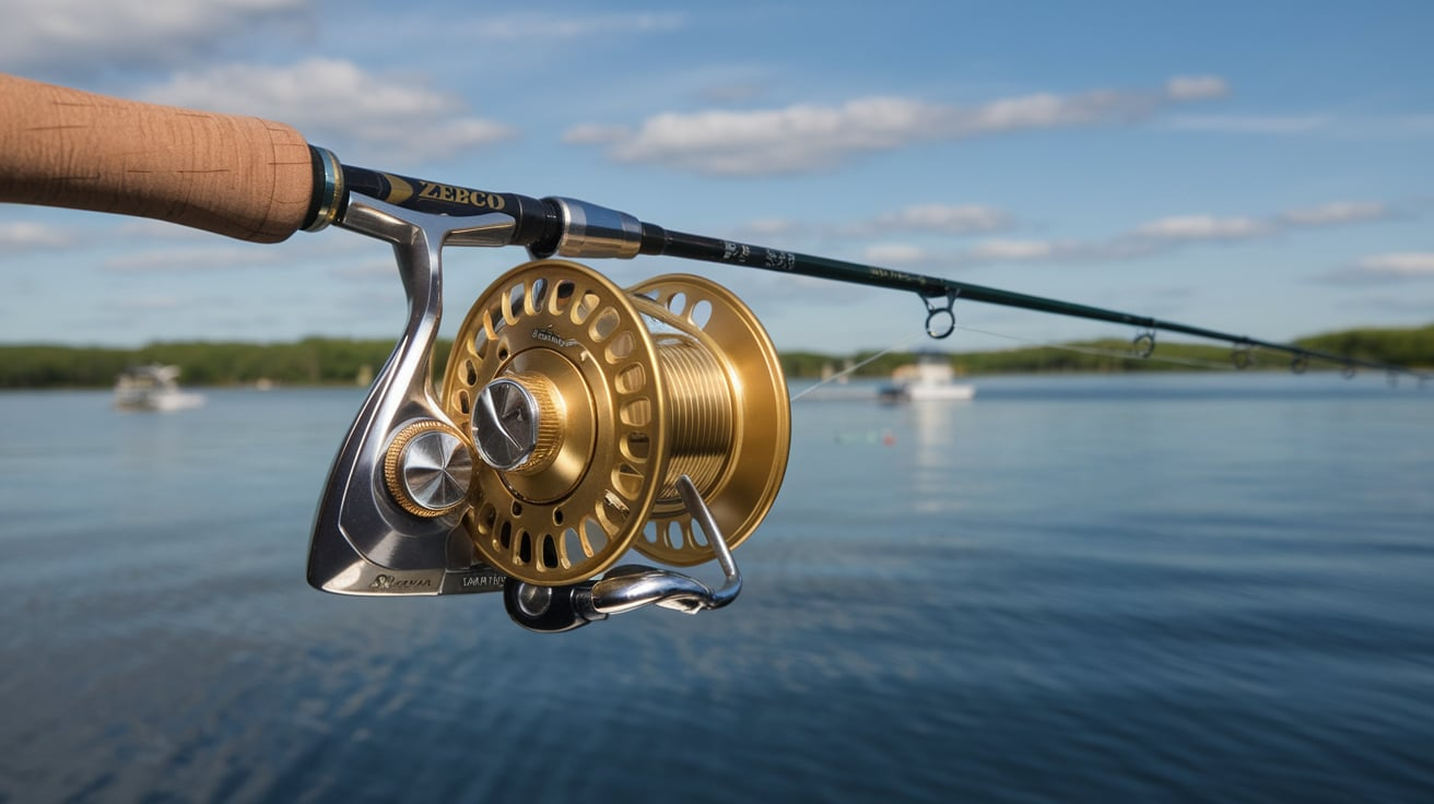 Zebco 909 Gold Crown Gold Foot Reel