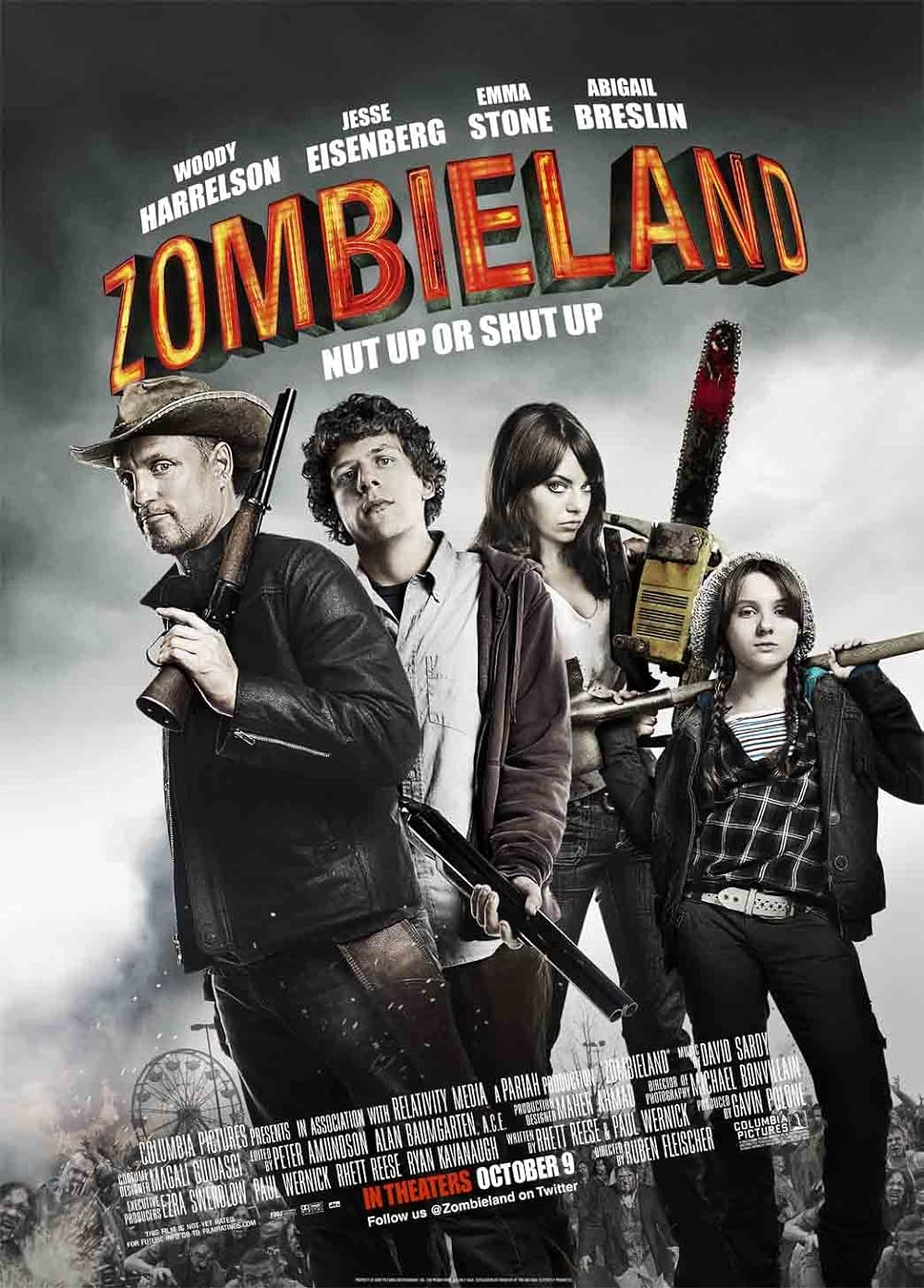 Zombieland- Horror comedy movies on netflix