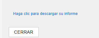 El enlace para descargar el informe aparece una vez que esté listo para descargar.