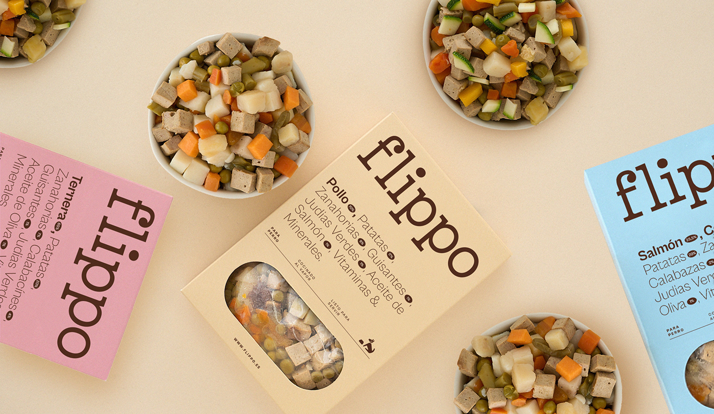 Image from the FLIPPO Pet Food: A Fresh Take on Branding and Packaging Design article on Abduzeedo