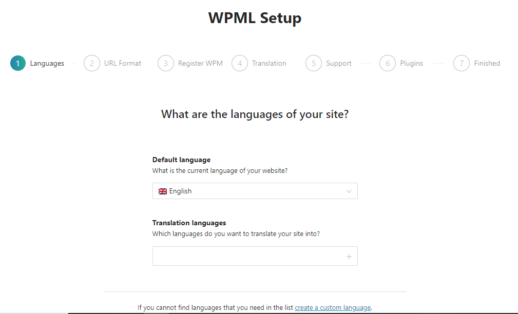 WPML Configuration 