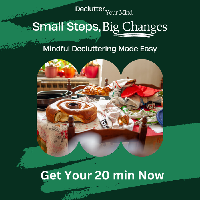 Mindful decluttering therapy for hoarding disorder - Small steps, big changes for a clutter-free life.