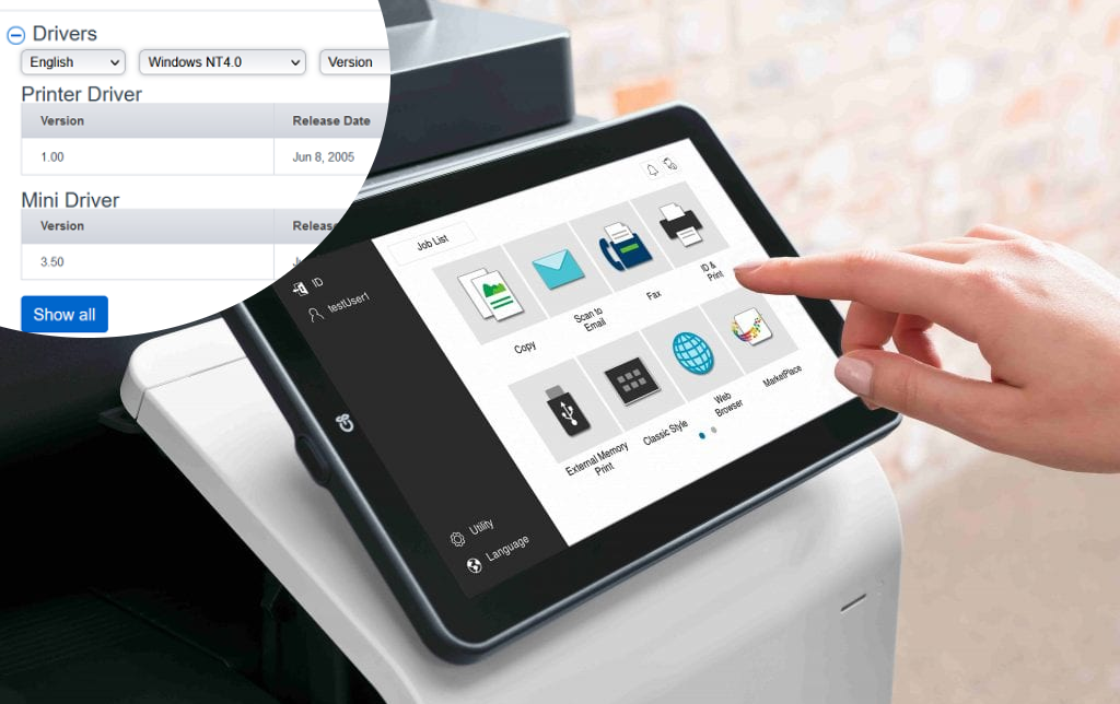 Download Konica Minolta Printer Drivers - 1