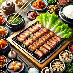 This contain an image of Samgyeopsal
 a korean most loved food