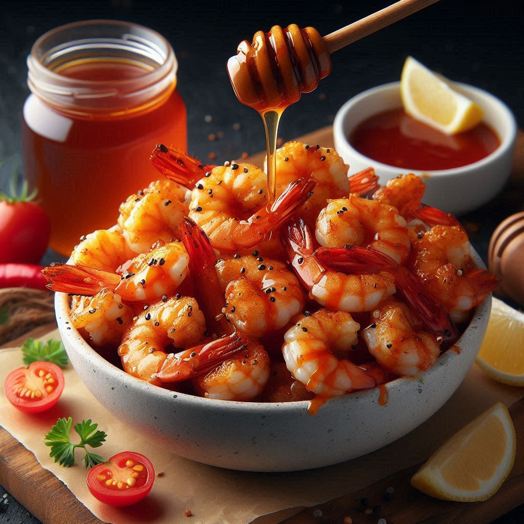 Honey Sriracha Air Fryer Shrimp