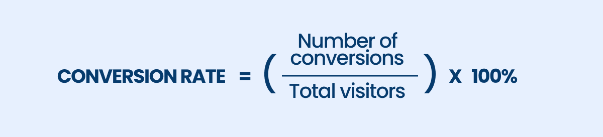 conversion rate formula