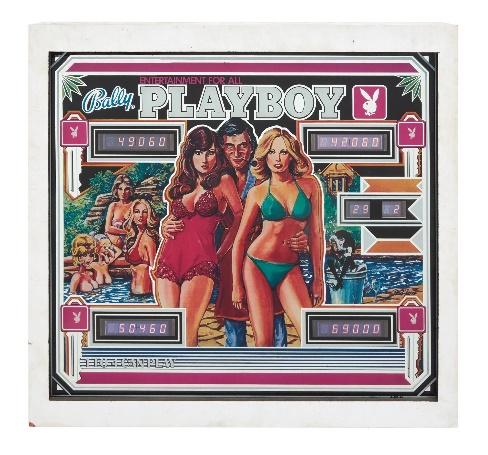 Playboy | Playboy Bally 1978 Framed Pinball Backglass