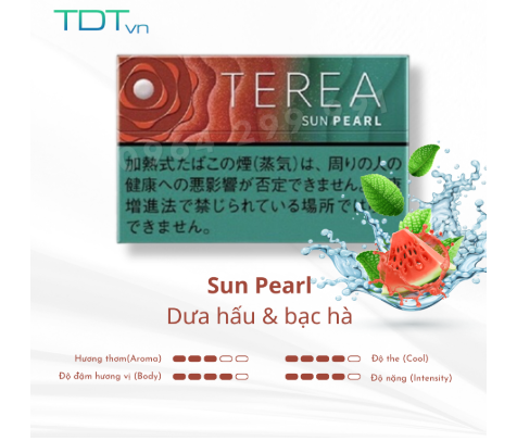 Terea Sun Pearl Nhật - Viên bấm đổi vị với hương dưa hấu bạc hà