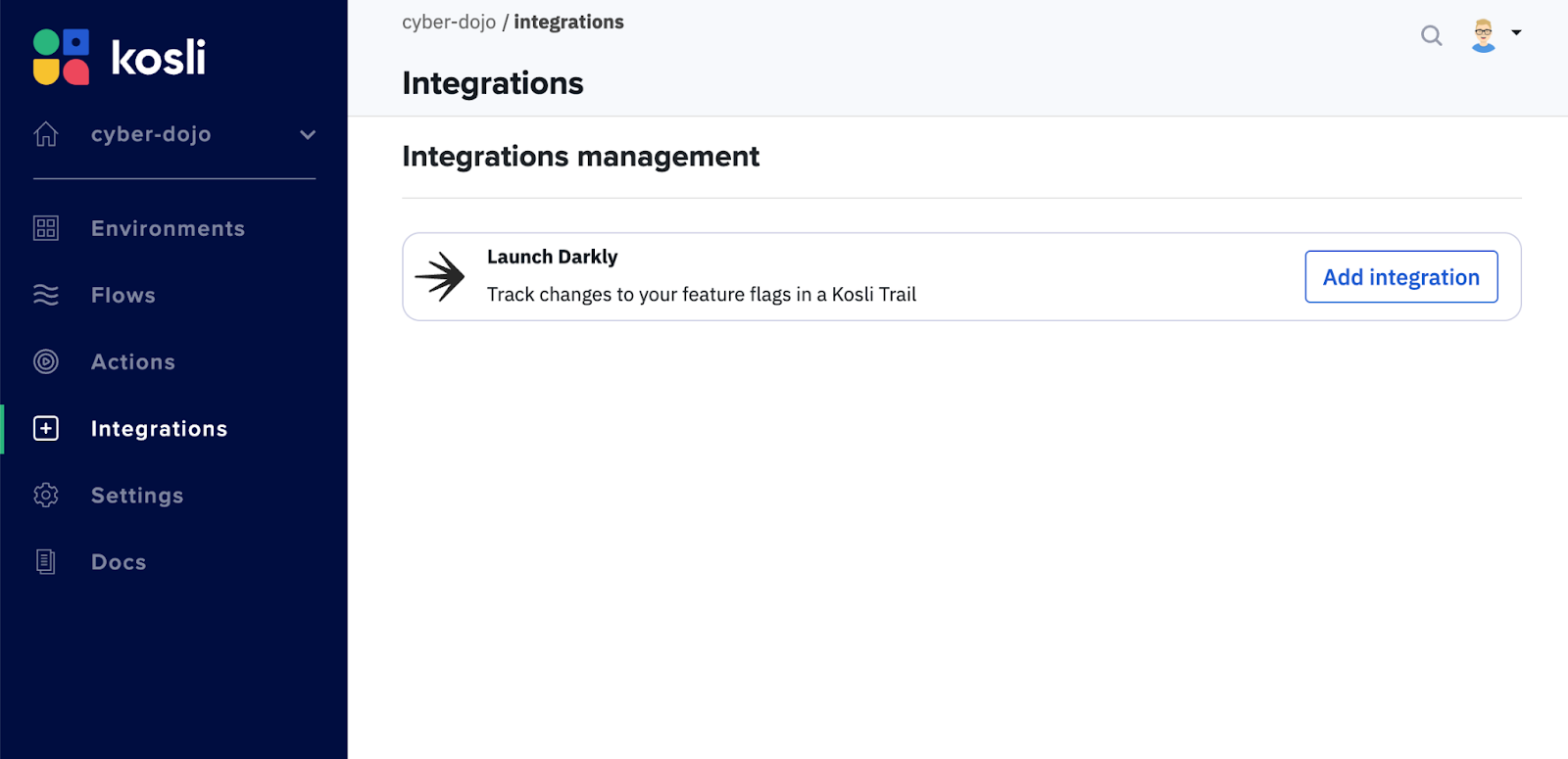 Kosli LanchDarkly Integration