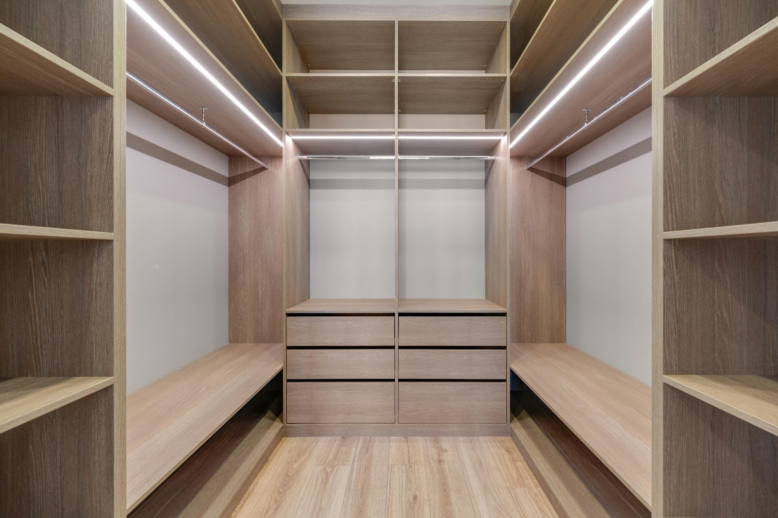 An image of a bare closet.