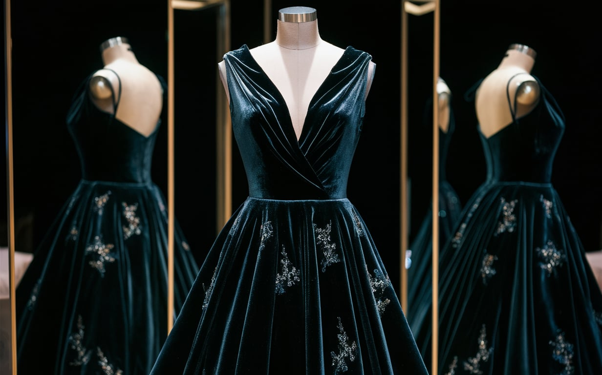 Black Velvet Dress