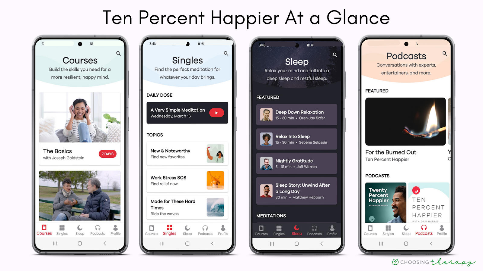 Ten Percent Happier mental health app