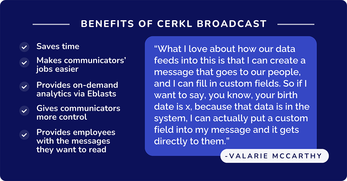 Benefits of Cerkl Broadcast