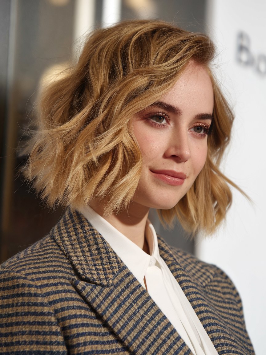 52. Classic Short Bob with Defined Waves