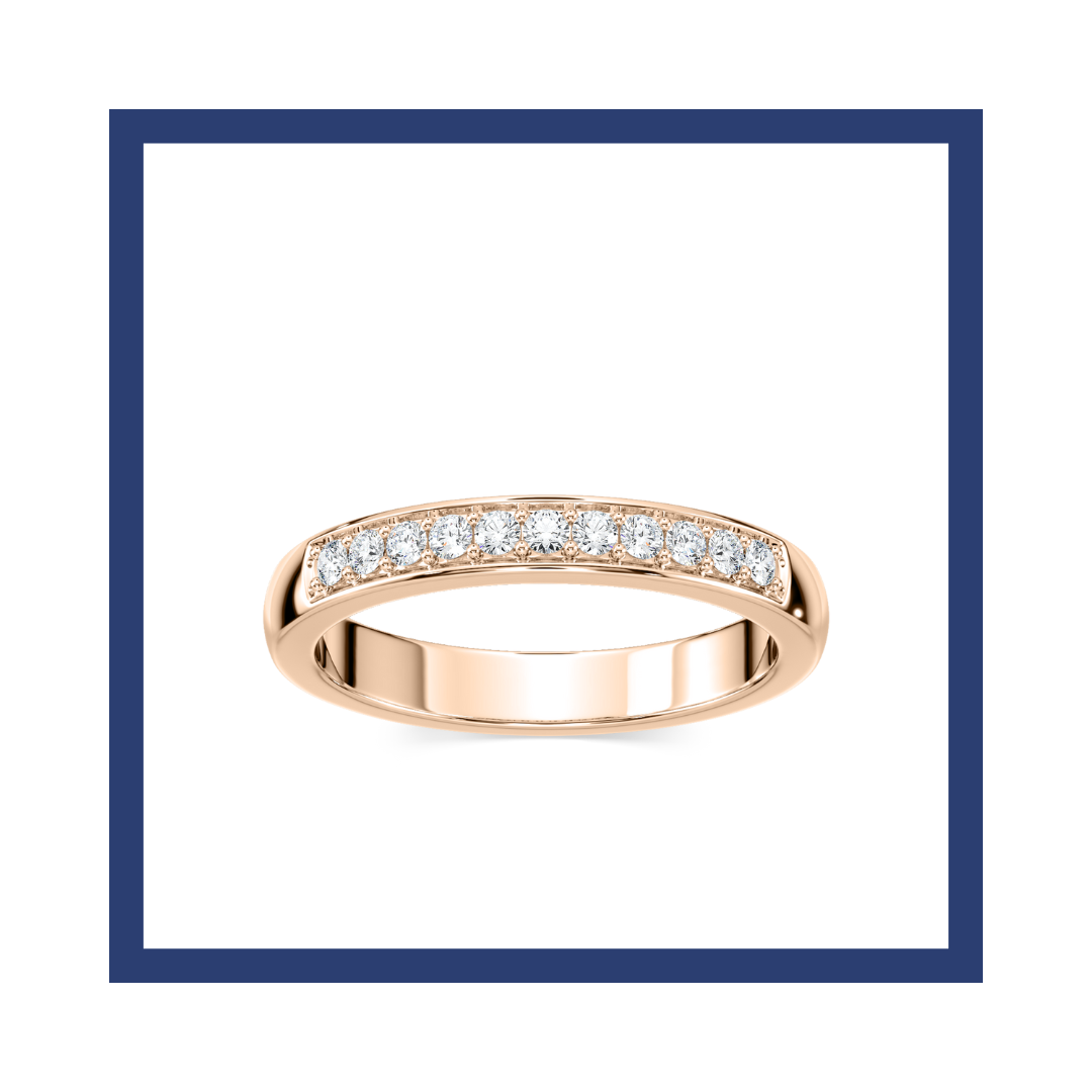 Round Diamonds Fancy Wedding Ring for Wife to Offer under ₹30k.