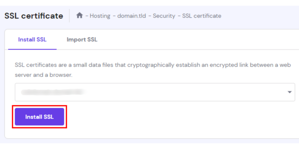 Install SSL