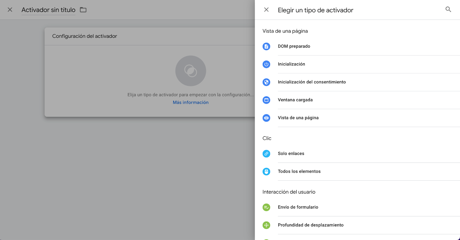 Activador de google tag manager